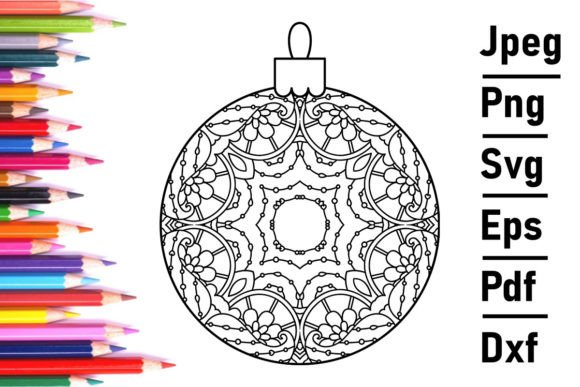 Download Mandala Christmas Ball New Year 2023 Svg - Mandala Collection