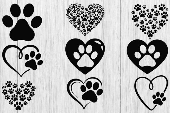 Download Dog Paw Heart SVG Bundle, Puppy Paw Svg - Bundle Collection