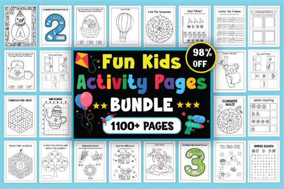 Download Fun Kids Activity Bundle – 1,100+ Pages - Bundle Collection