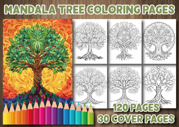 Download Over 100 Tree Mandala Coloring Pages - Mandala Collection