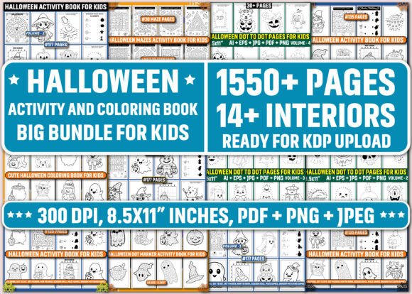 Download Halloween Activity-Coloring Book Bundle - Bundle Collection