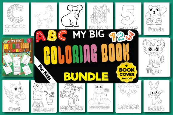 Download My Big Coloring Book Alphabet and Number - Premium Resources