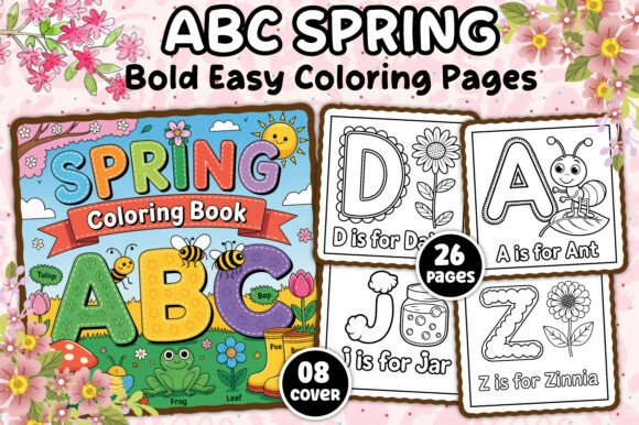 Download ABC Spring Coloring Book for Kids - Premium Resources