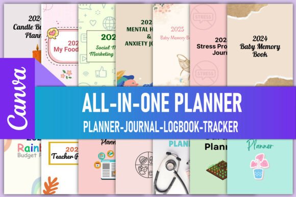 Download All-in-One Planner 2024-2025-2026 Bundle - Bundle Collection
