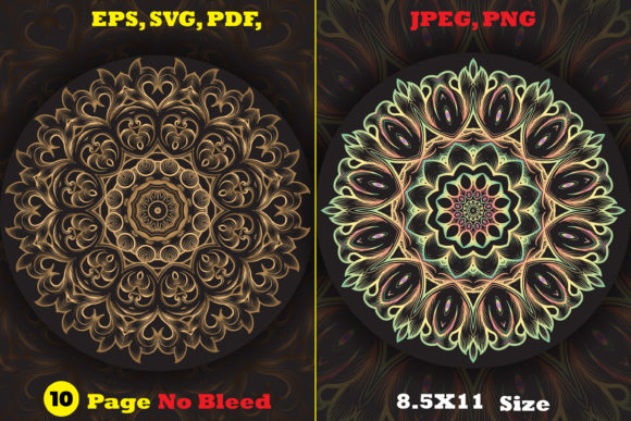 Download Monochrome Circles Mandala Coloring Page - Mandala Collection