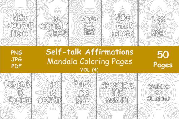 Download Affirmation Mandala Coloring Pages - Mandala Collection