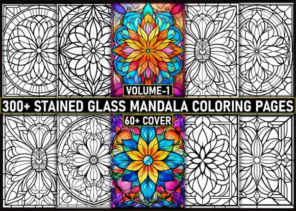 Download 300 Stained Glass Mandala Coloring Pages - Mandala Collection