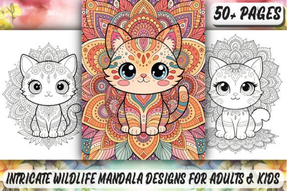 Download Intricate Wildlife Mandala Coloring Page - Mandala Collection