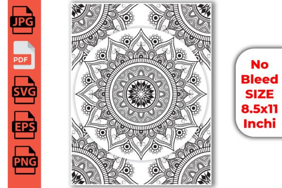 Download Monochrome Mandala Colouring Pages KDP - Mandala Collection