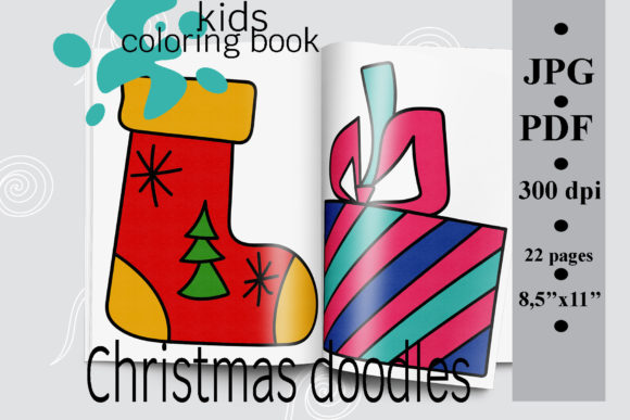 Download Christmas Doodles Kids Coloring Book - Doodle Collection