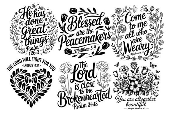 Download Inspirational Bible Verse SVG Bundle - Bundle Collection