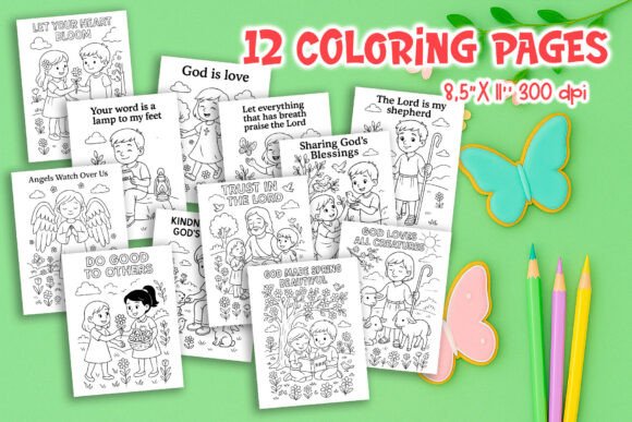 Download Spring Christian Coloring Pages Bundle - Bundle Collection