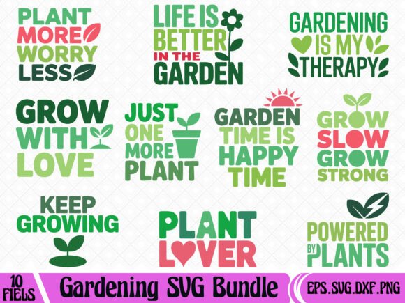 Download Plant Lover Gardening SVG Bundle - Bundle Collection