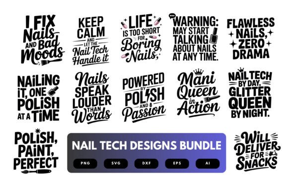 Download Nail Tech SVG Bundle - Bundle Collection