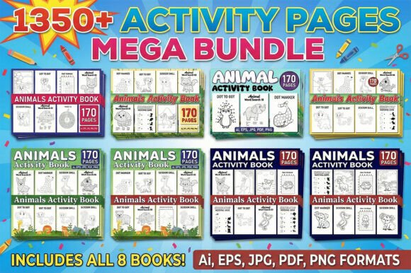 Download 1350+Animals Activity Pages Mega Bundle - Bundle Collection
