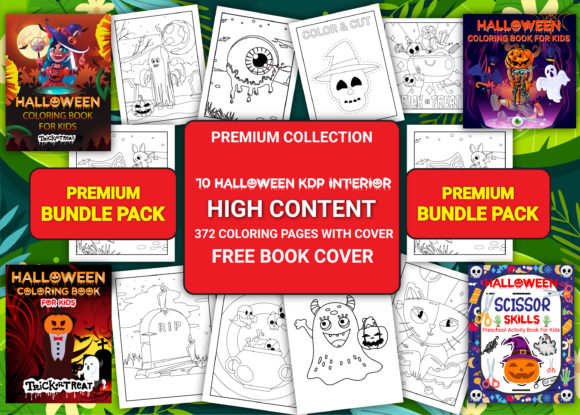Download 10 Halloween Kdp Interior Bundle Pack - Bundle Collection