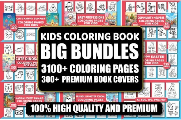 Download 3100+ Kids Coloring Pages Mega Bundle - Bundle Collection