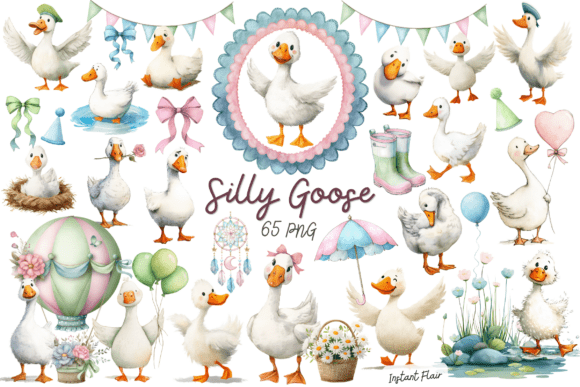 Download Silly Goose Clipart Bundle - Bundle Collection