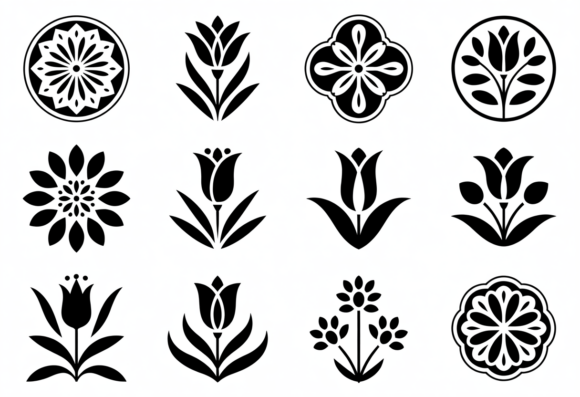 Download Floral SVG Bundle Tulip Mandala Flower - Bundle Collection