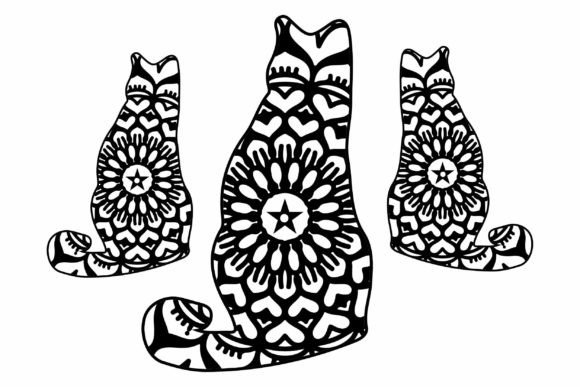Download Animal Mandala, Coloring Books Cats - Mandala Collection
