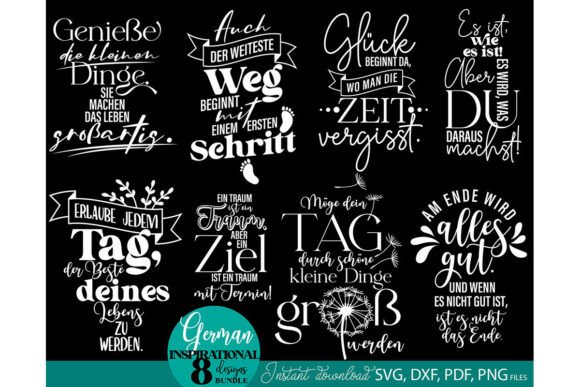 Download German Inspirational Quotes SVG Bundle - Bundle Collection