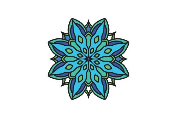 Download Mandala Flower Blue Art Icon - Mandala Collection