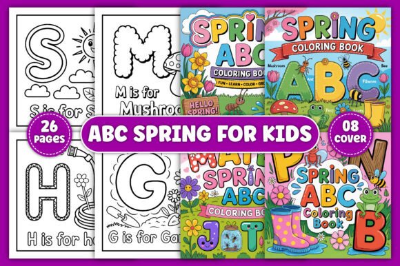 Download ABC Spring Coloring Book for Kids - Premium Resources