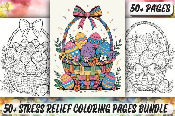 Download Stress Relief Coloring Pages Bundle KDP - Bundle Collection