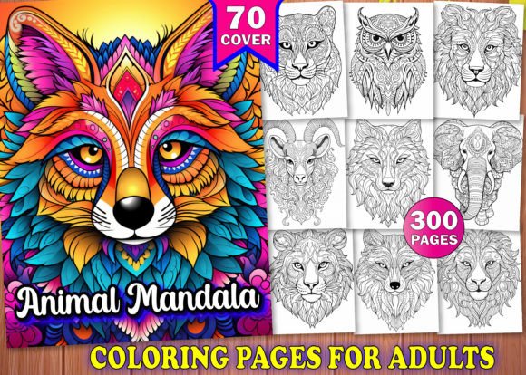 Download 300 Adults Animal Mandala Coloring Pages - Mandala Collection