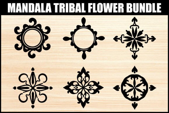 Download Elegant Tribal Mandala Flower Set - Mandala Collection