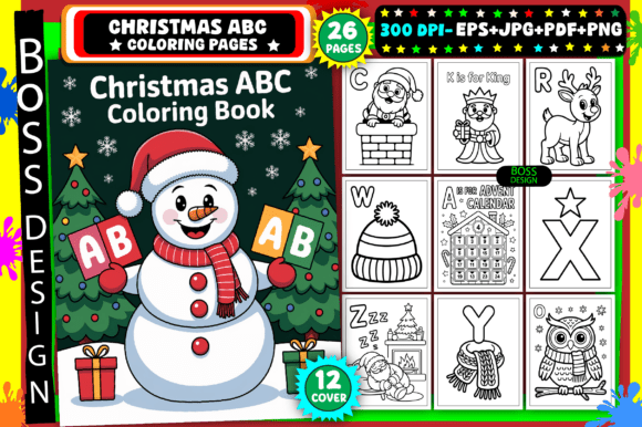 Download 🎄 Christmas ABC Coloring Pages for Kids - Premium Resources