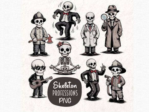 Download Skeleton Professions Clipart Bundle - Bundle Collection