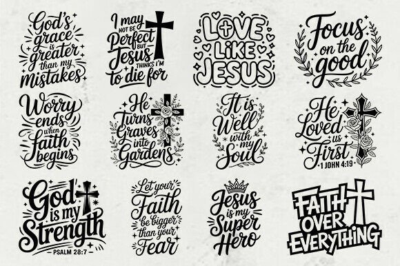 Download Christian Faith SVG Bundle, Bible Verse - Bundle Collection