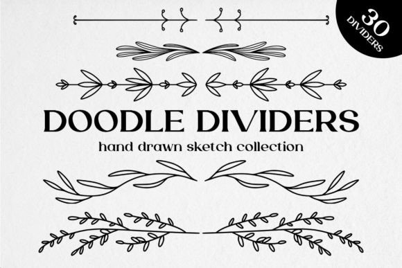 Download Doodle Dividers, Line Borders - Doodle Collection