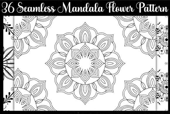 Download Seamless Mandala Flower Patterns - Mandala Collection